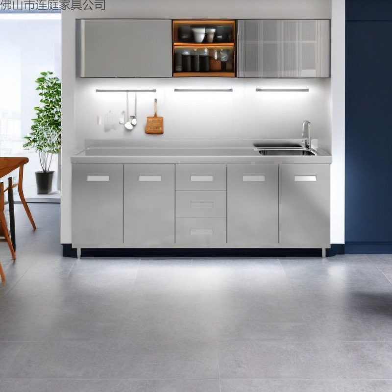 Gabinete de Cocina Integrado 304 de Acero Inoxidable 304 Antimoho