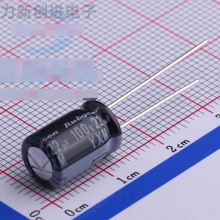 100YXM22M EFC8X11.5描述22uF 100V电解电容器