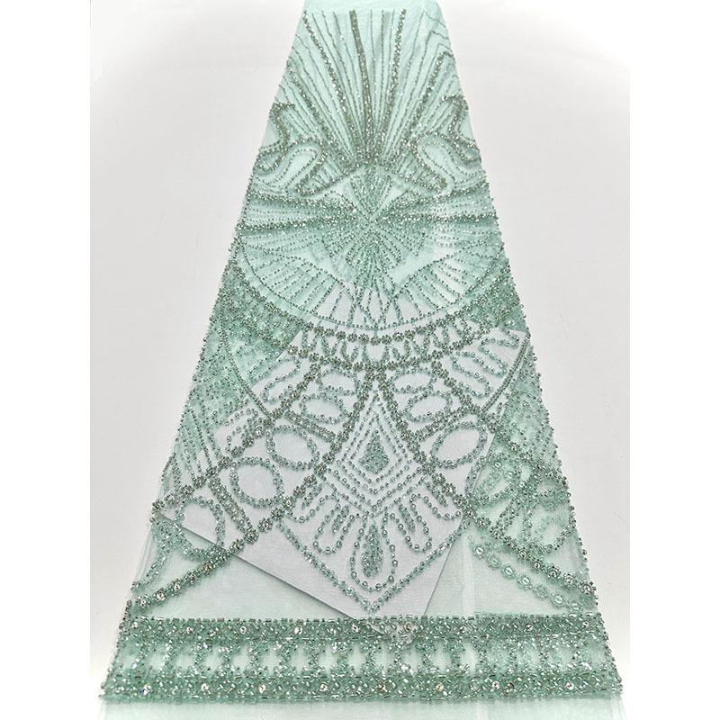 Bordado de tubo de perlas francés, tela de bordado de perlas, vestido de boda, vestido de banquete, tela de encaje pura y elegante image 9