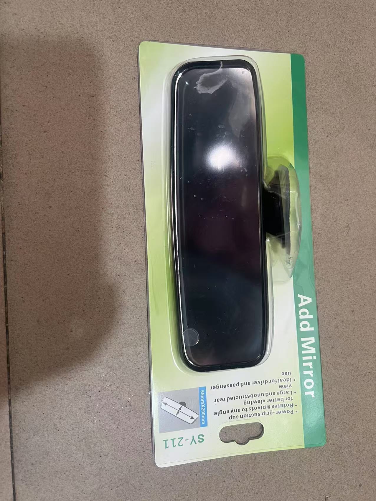 Car interior rearview mirror wide-angle mirror plane mirror powerful large suction cup coach interior rearview mirror auxiliary mirror
