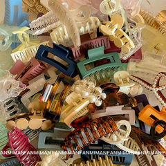 Korean large hair clip square clip, back of the head clip, Korean acrylic shark hair clip hair accessory