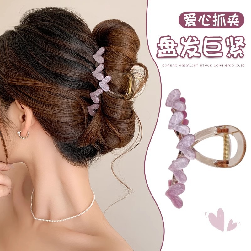 Cantidad de cabello menos agarrar clip de cabello de tiburón tamaño medio clip de cabello de alta sensación pin de cabello tocado 2025 nuevo