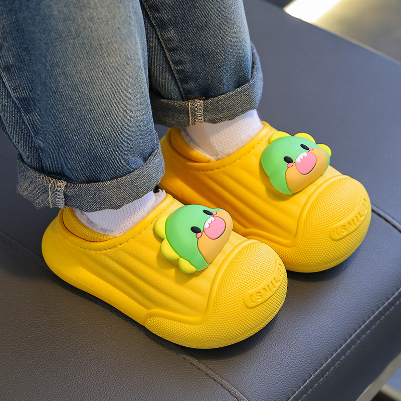 Zapatillas de algodón de invierno para niños niñas antideslizantes para niños y niñas en el hogar, niños y niños, padres e hijos, bolsas caseras, zapatos de algodón