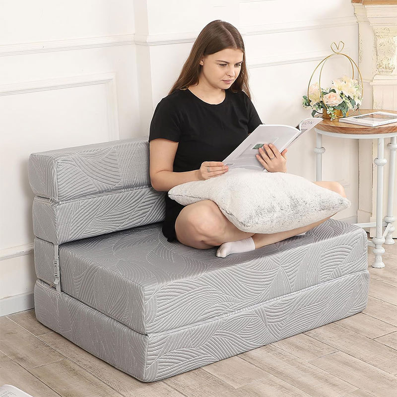 Customized Folding Sofa Cross-Border High-Density Sponge Cushion Office Lunch Break Sofa Bed Student Tatami Single Mattress