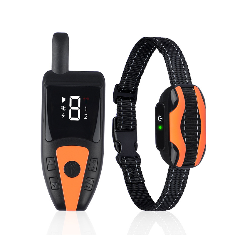 亚马逊热销遥控训狗器充电款狗狗训练器声音震动电击防水款训狗器