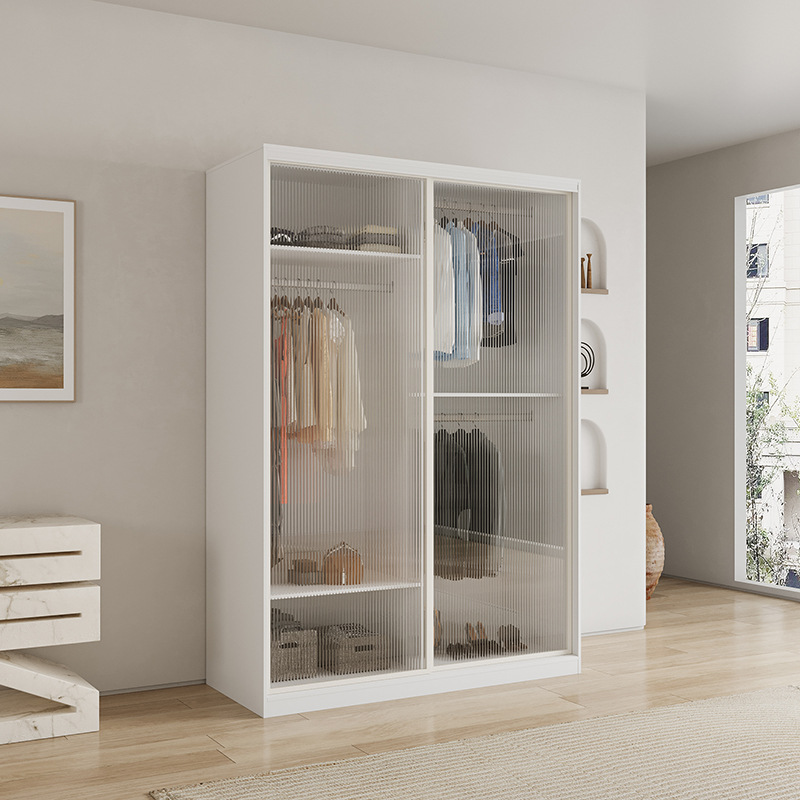 Armario casa alquiler dormitorio económico pequeño apartamento armario de almacenamiento gabinete almacenamiento simple ropa colgante armario image 4