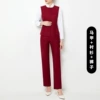 Red vest, shirt, trousers
