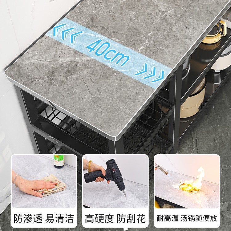 厨房置物架靠墙烤箱室外储物货架家用收纳柜多功能储物餐边柜橱柜|undefined