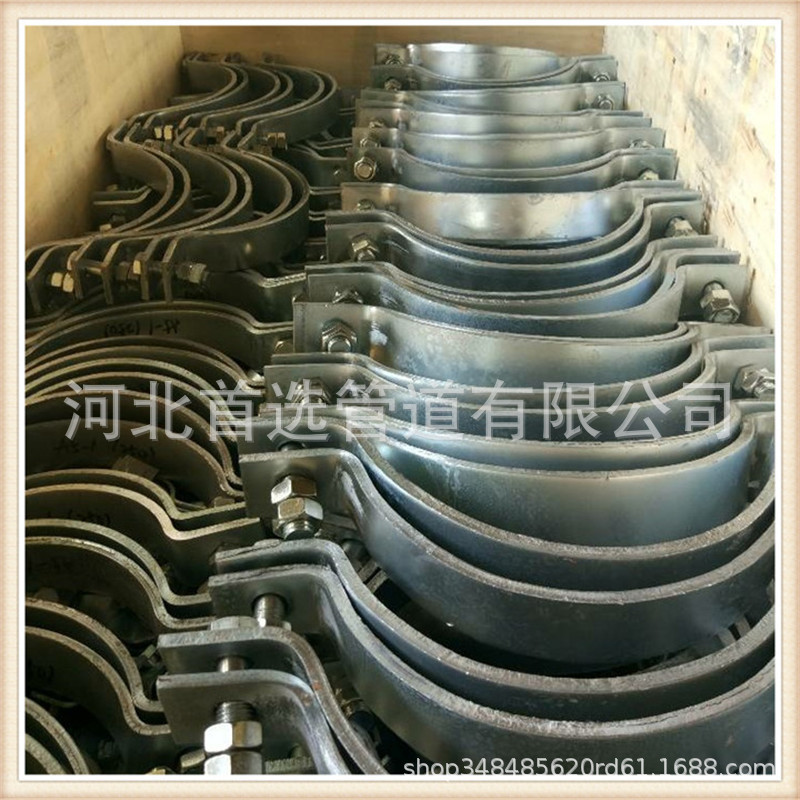 基准型双螺栓管夹 双孔管夹