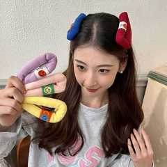 かわいい泡スポンジ笑顔ヘアピン大サイズbbクリップピンクのフレッシュで甘い