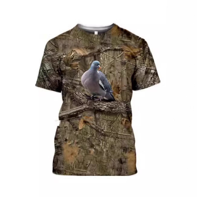 Camouflage T-Shirt Men Women 3D Printed Deer Rabbit Hunting Wild Boar Bunny Hunter Short Sleeve T-Shirt Funny Clothes