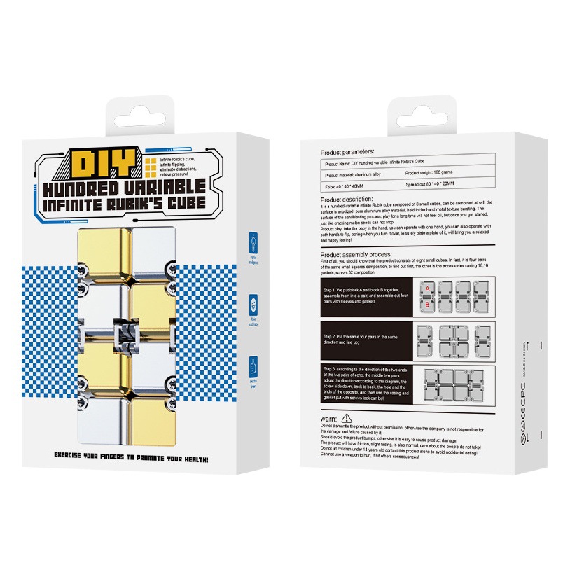 Nueva llegada DIY variedad cubo ilimitado nueva descompresión exótica Amazon transfronteriza TikTok explosión descompresión juguetes