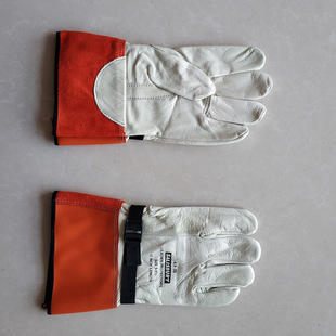 ILP3S Sheepskin Gloves Electric Work Sheepskin Protective Gloves Electrician Leather Protective Gloves