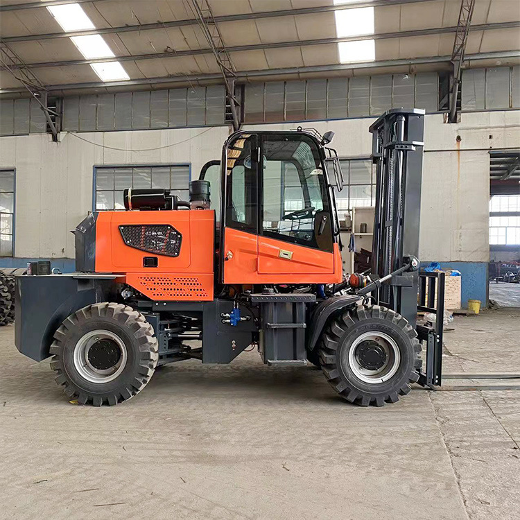 3吨柴油叉车 四驱越野搬运车 多功能仓库升降堆高车