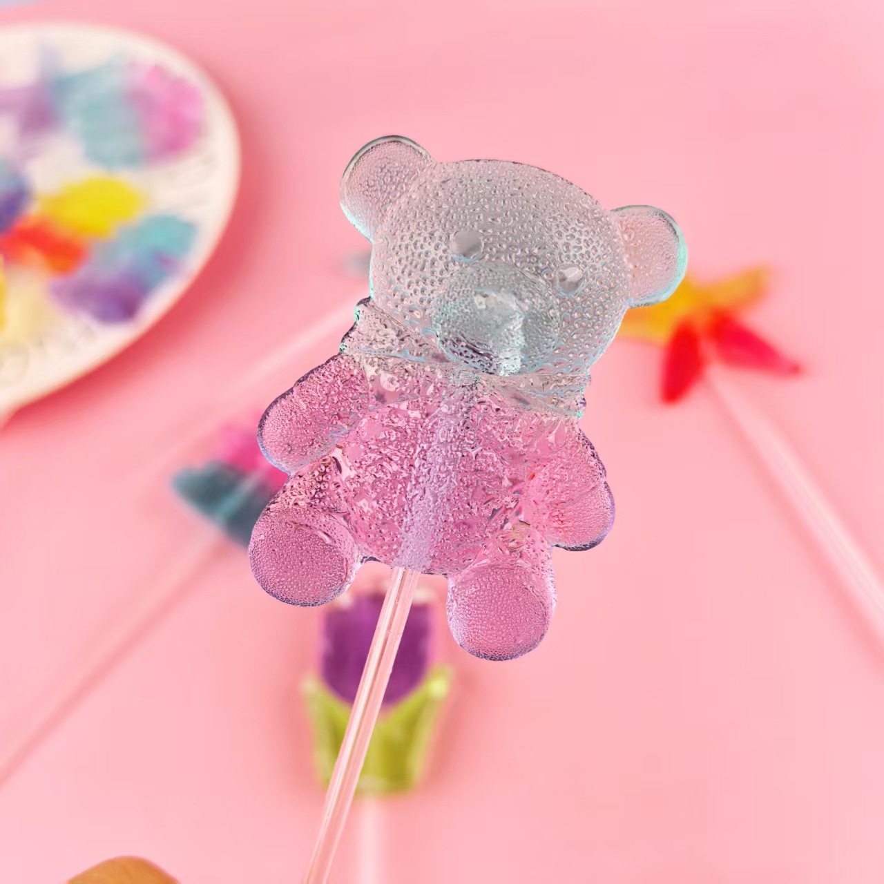 20g 크리스탈 롤리팝 24개들이 상자(플랫 베어)