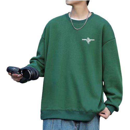 Heavyweight Hooded Sweatshirt for Men - Autumn/Winter, Cool Style, Innerwear, Cool Style, Japanese Minimalist, Trendy Brand, Youth Jacket Top