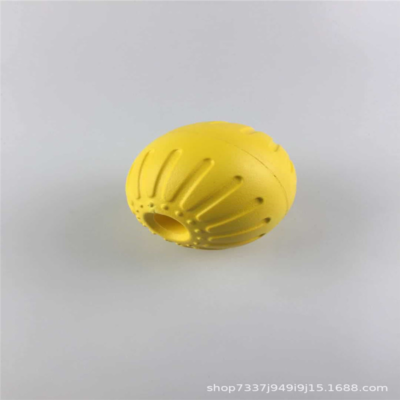 Fabricante de juguetes de mordedura de perro en stock Eva perro mordedura bola molar juguete suave mordedura-resistente Eva perro tirón