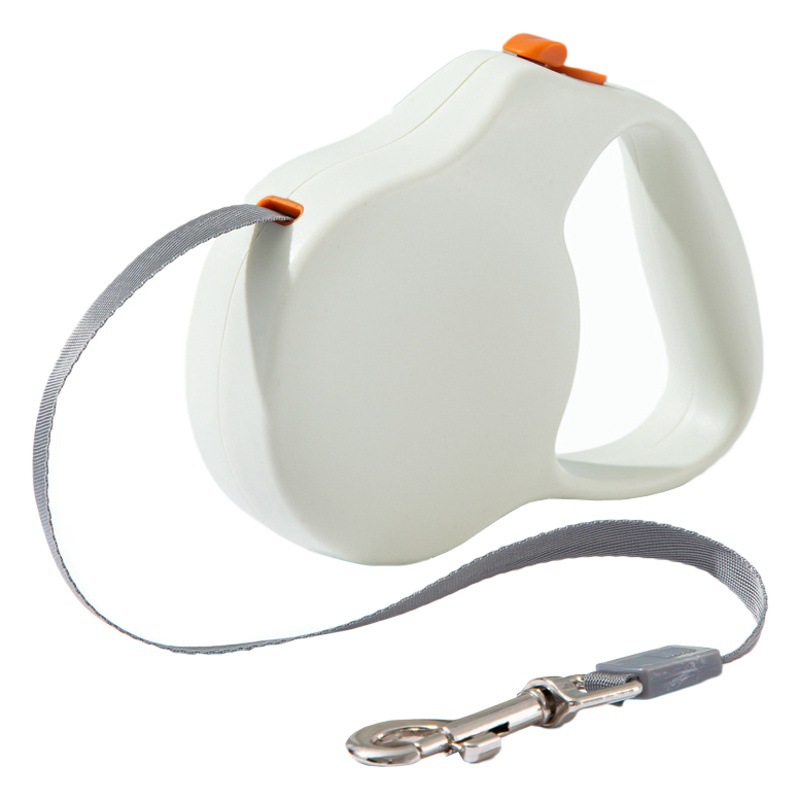 Perro de color sólido simple cuerda de tracción automática perros medianos y pequeños perro retráctil automático cuerda para caminar Cadena de perro salida suministros para mascotas