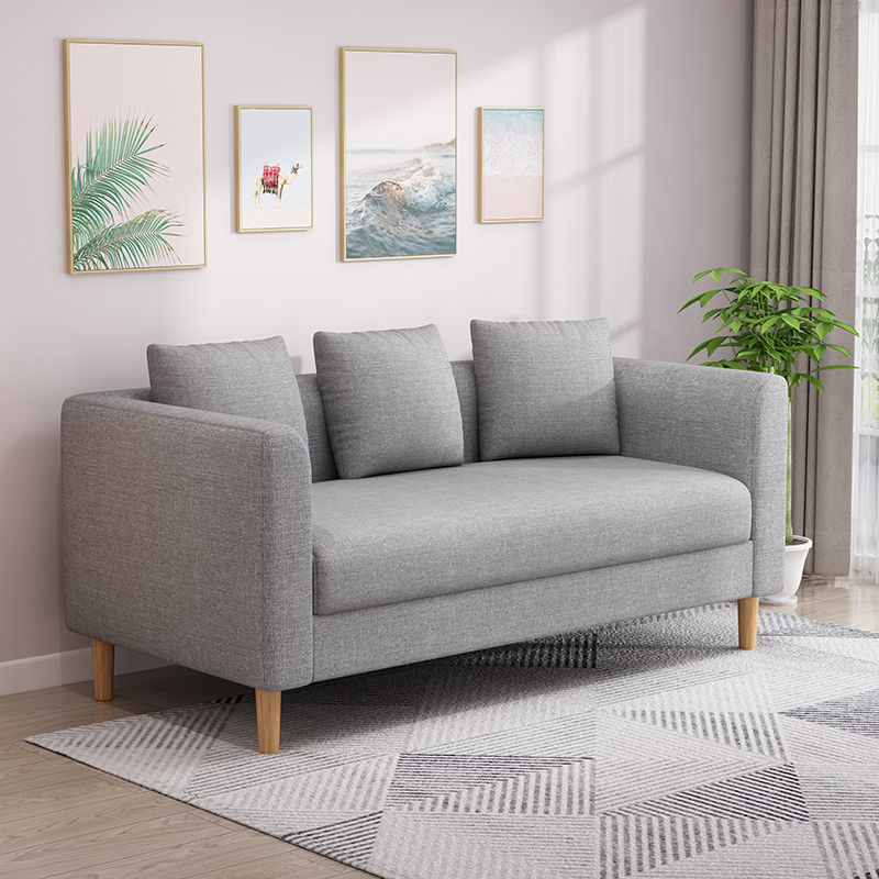 Fabric Sofa for Rent in Small Apartments, Modern Minimalist Apartment, Bedroom, Single/Double Living Room Sofa, Wholesale for Foreign Trade