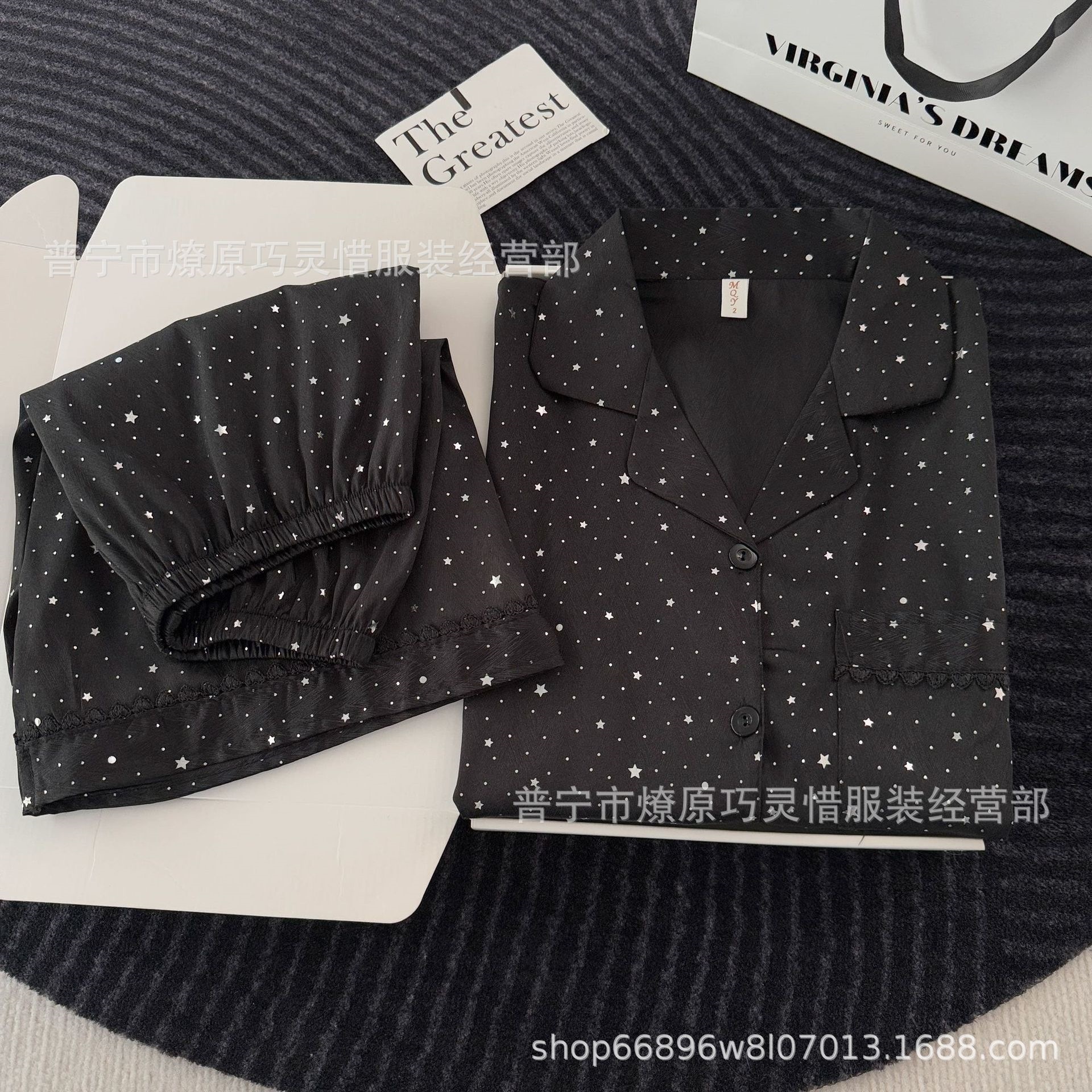 Pijama de verano nuevo hielo pantalones cortos de mangas cortas de dibujos animados KT gato coreano dormitorio de estudiantes ropa delgada set
