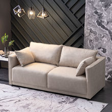 北欧科技布沙发小户型公寓服装店铺双人三人小沙发简约现代网红款