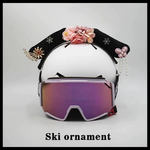 Cute Detachable Ski Helmet Decoration Electric Motorcycle Helmet Accessories