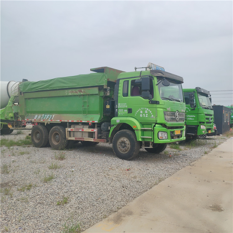 二手自卸车图片 解放 德龙 二手后八轮自卸车 5.8米长大箱包提档