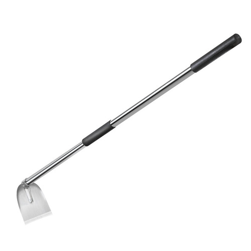 Stainless steel hoe for household vegetable planting, weeding, digging and land reclamation, agricultural tool manufacturer, long-handled hoe manufacturer, flat hoe for digging bamboo shoots