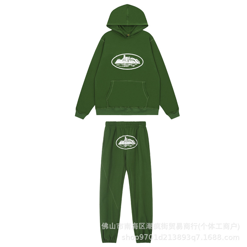 Corteiz クラシックフォートモービルプリント夏の新しいストリートルーズカジュアルトレンディなヒップホップパンツ男性と女性用|undefined
