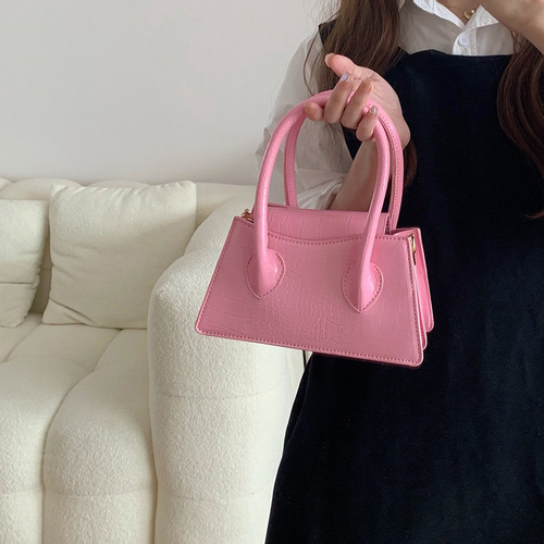 Niche bags for women 2024 new Korean style trendy ins simple fashion versatile portable small square bag single shoulder crossbody bag