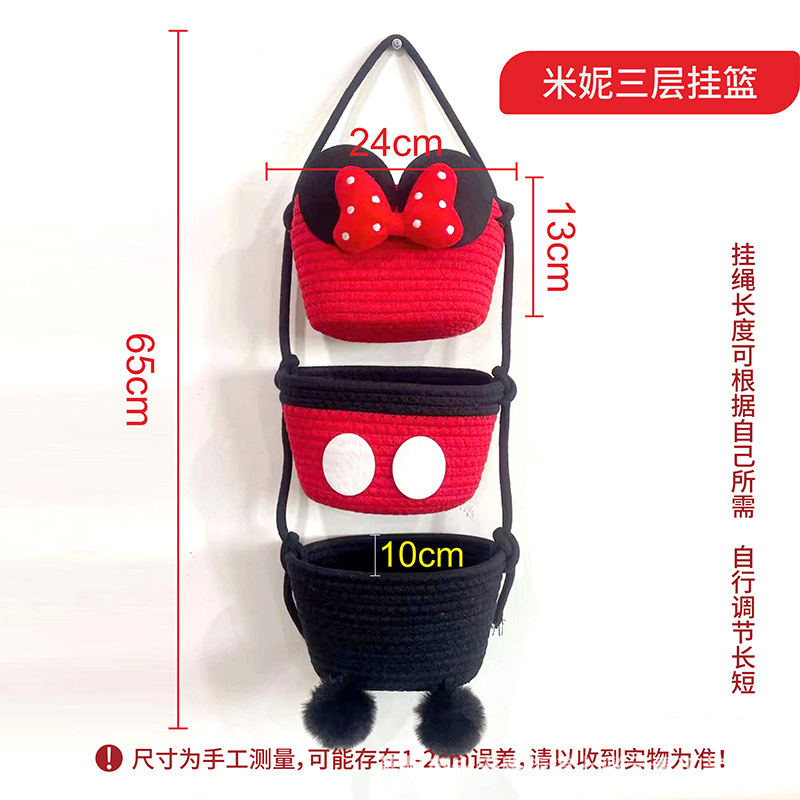 Cesta colgante de tres capas Minnie