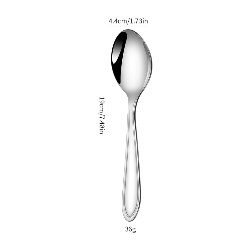 クロスボーダー Amazon ステンレス鋼ロングハンドルナイフ、フォーク、スプーン食器セット厚みのあるスプーン洋食ステーキナイフパスタフォーク|undefined