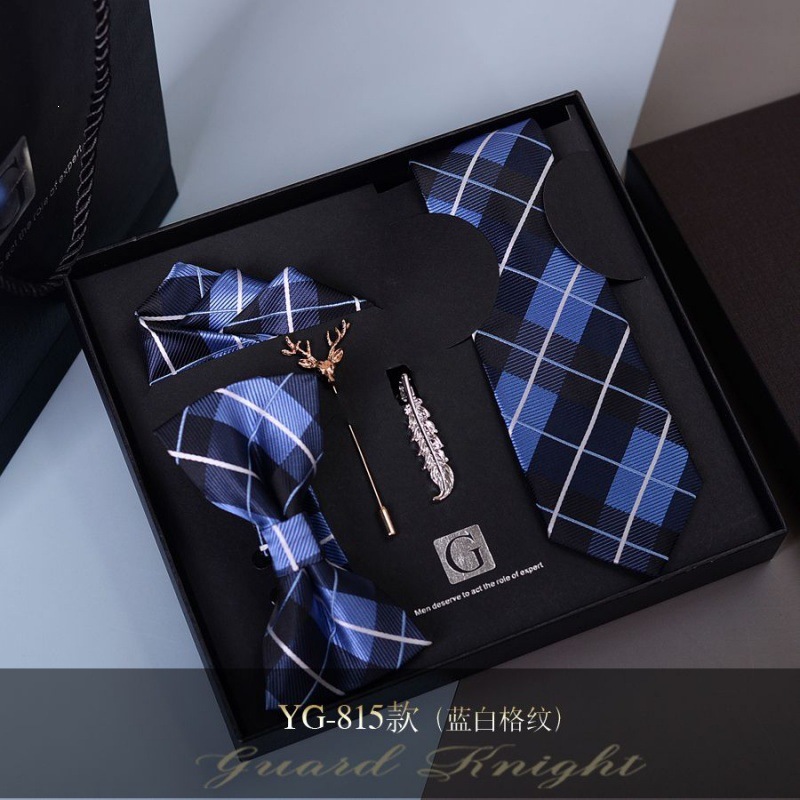 Caja de regalos de boda de novio formal europeo y americano corbata casual coreana para niños regalos de San Valentín sin golpear image 23