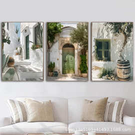 意大利风景墙艺术油画帆布画印刷海报和图片打印客厅家居装饰画