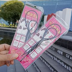 Hair piercing iron, hair pin, portable pattern hair iron, large and small hair irons, 2-piece set