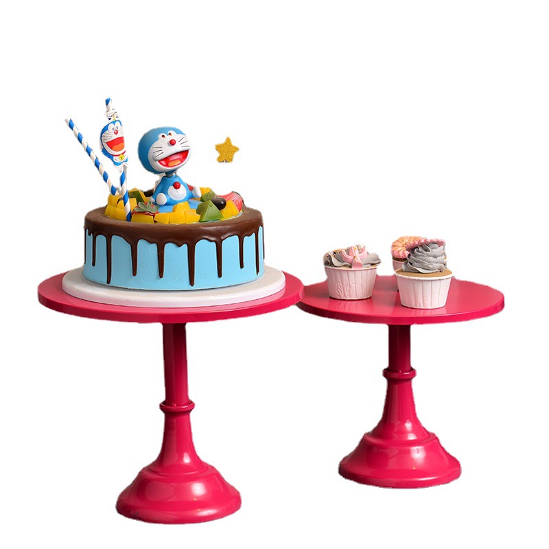 Juego de Bandejas para Postres de 3 Piezas en Hierro Forjado para Eventos