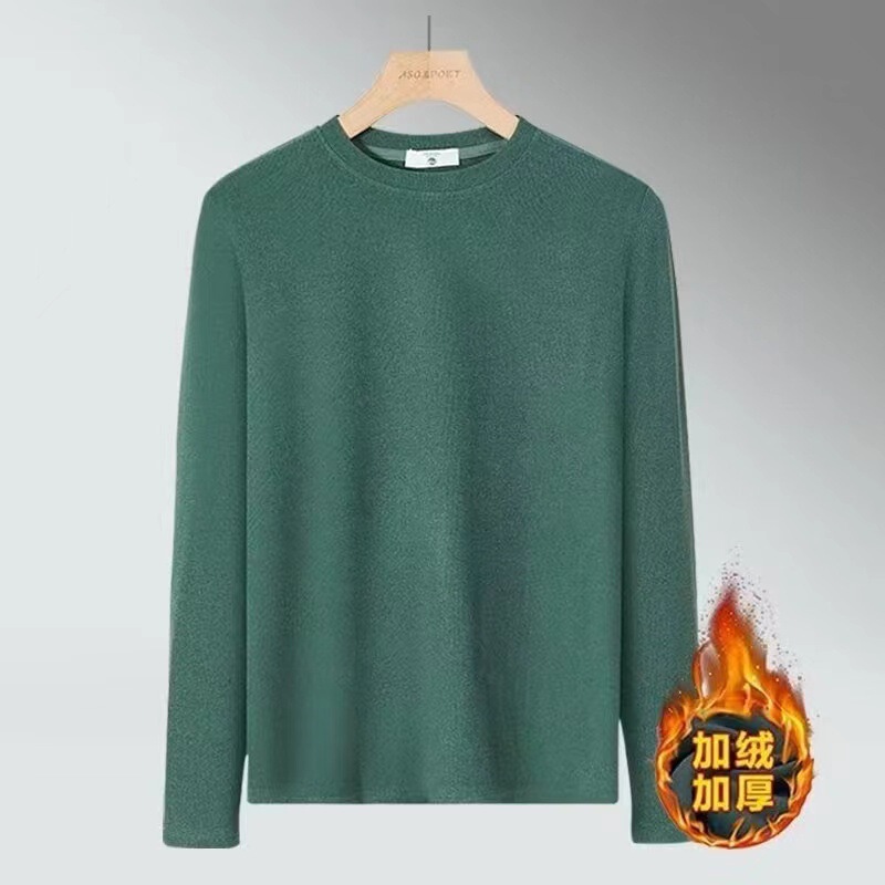 Autumn and Winter Round Neck Velvet Boys Autumn and Winter Long Sleeve fleece-lined Fashionable Warm Base Shirt Casual Inner Top Fashionable Autumn and Winter Round Neck Velvet Boys Autumn and Winter Long Sleeve fleece-lined Fashionable Warm Base Shirt Casual Inner Top Fashionable