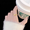 One size ring, jewelry for friend, Korean style, gift for girl, simple and elegant design