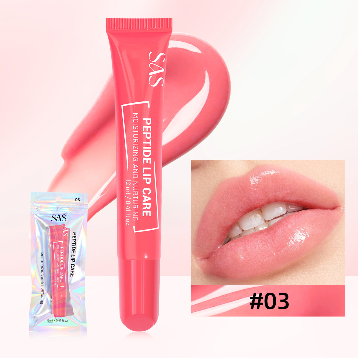 SAS Europa y los Estados Unidos transfronterizos spot lipstick líquido esmalte labial humectante sin tazas esmalte labial SAC210