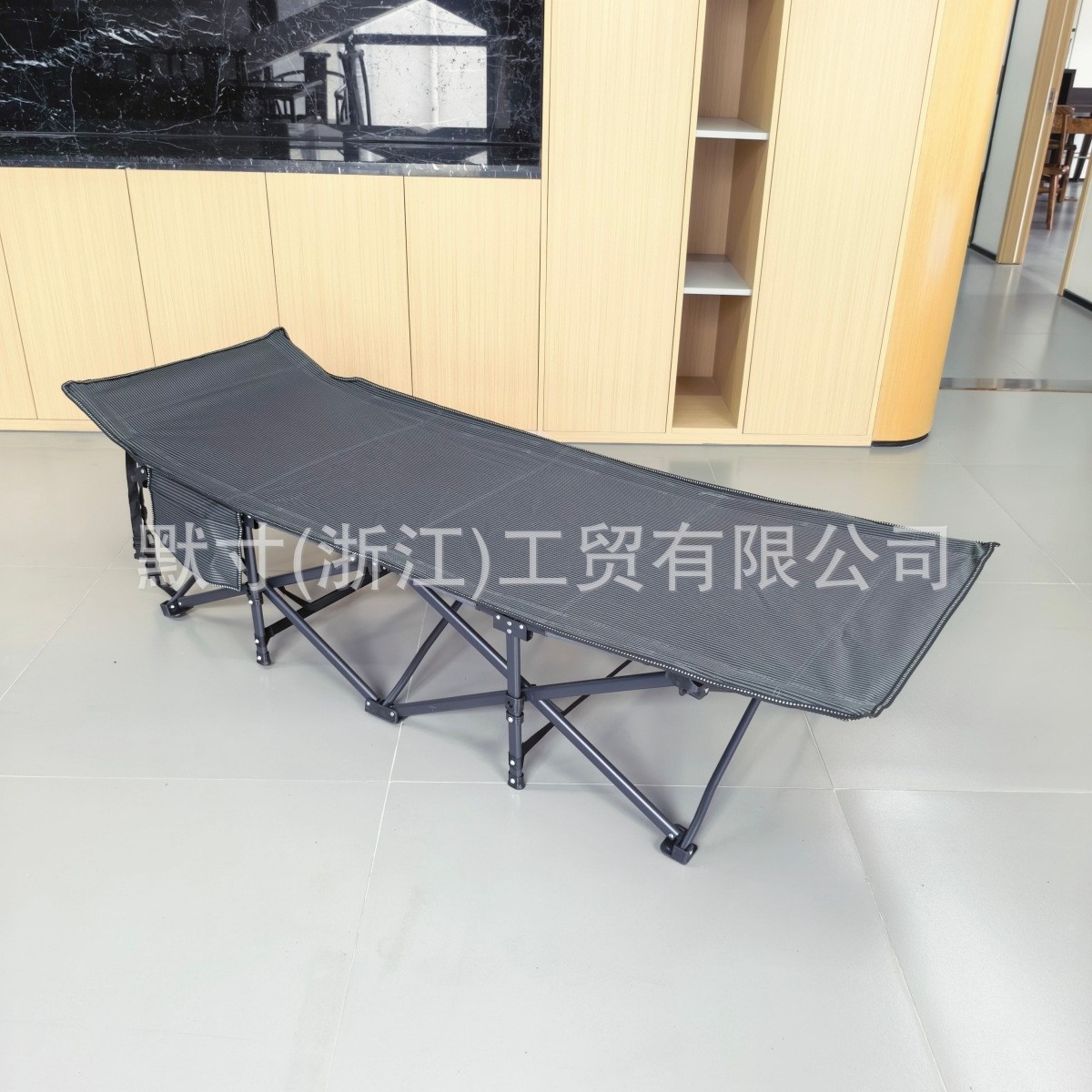 Customized Single-Person Camping Folding Bed with Ten Legs, Oxford Cloth Military Cot, Outdoor Camping Cot, Widened Backrest for Sunbathing, Nap Bed