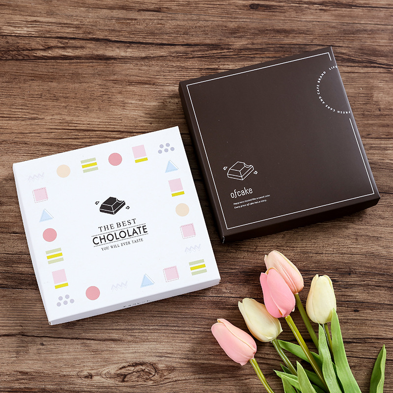 手工自制生巧巧克力包装盒礼盒diy手工9格情人节生巧包装盒空盒子