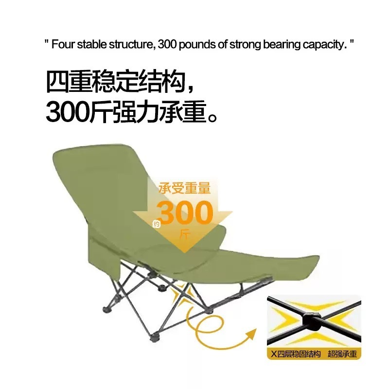 Kunxu アウトドア ハイバック リクライニング ムーンチェア キャンプチェア リクライニングチェア ホームレジャー 折りたたみ椅子 フットレスト付き 3段階調整|undefined