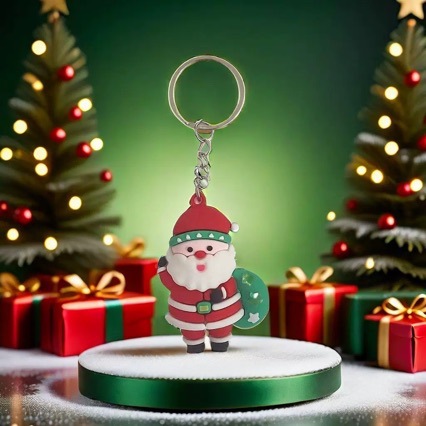 圣诞节圣诞老人钥匙扣配件钥匙扣圣诞公仔挂件新款圣诞树公仔礼品