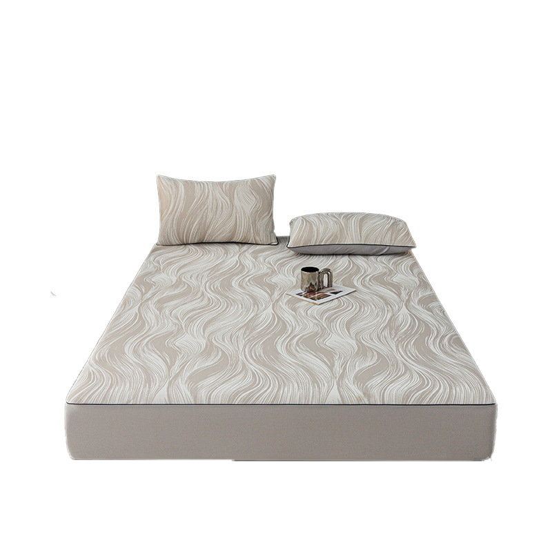 Sombrilla de cama de seda de hielo de verano pieza individual 2025 nueva cubierta protectora de colchón con todo incluido