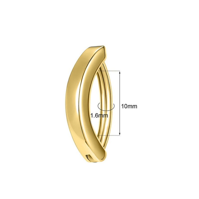 跨境热销简约复不锈钢光面男女通用肚脐钉 肚脐扣厂家新款批发详情5