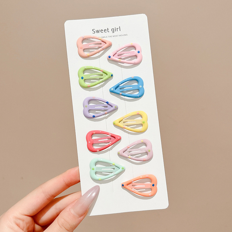 Horquilla de estrella colorida de dopamina, accesorio para el cabello para niños, horquilla con clip de flequillo lateral bonito para niñas, adorno para el cabello con clip BB.