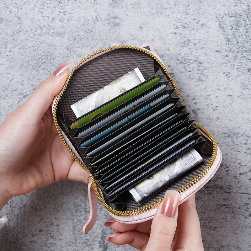 Porta carte a forma di gatto da donna, nuovo, piccolo, celebrità di Internet, carino, multi-carta, avanzato, cartone animato, porta monete, portatile, carino_voghion.com