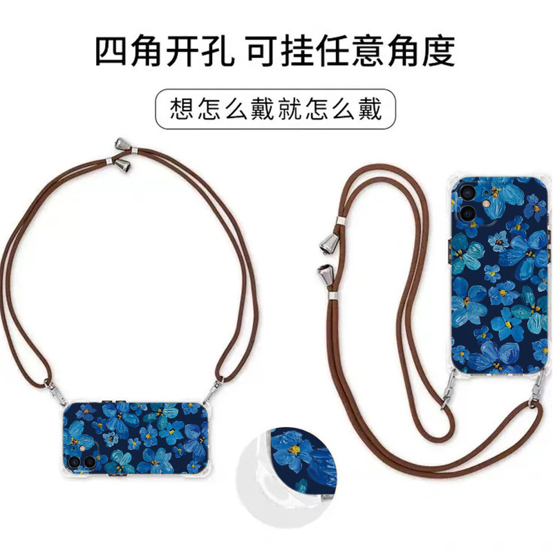【四隅開口部】Apple 15promax 携帯電話ケース 超薄型 夏 iPhone14 クロスボディストラップ 13 爆発 12|undefined
