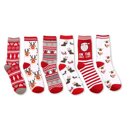 European and American new Christmas socks socks for men and women mid-calf socks Halloween personalized cartoon cotton socks factory direct sales