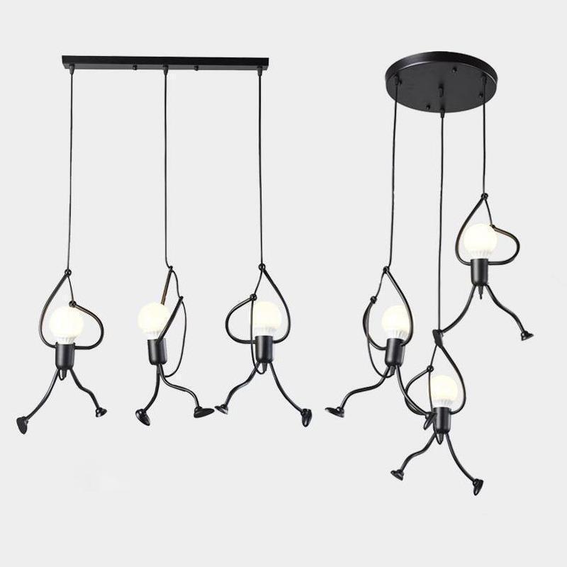 Zhongshan lamps and lanterns restaurant chandeliers high-level sense of small people chandeliers retro iron art living room lights decorative lights clothing store cross-border